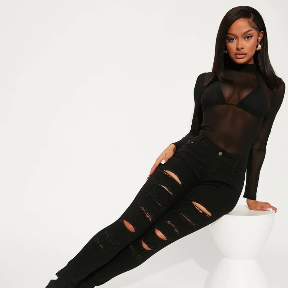 Fashion Nova Lola Low Rise Skinny Jeans